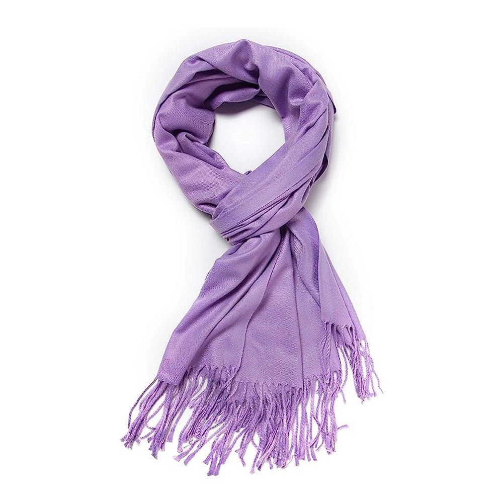 Eastern Aura Cashmere-Feel Solid Winter Scarf Wrap — product detail image 19