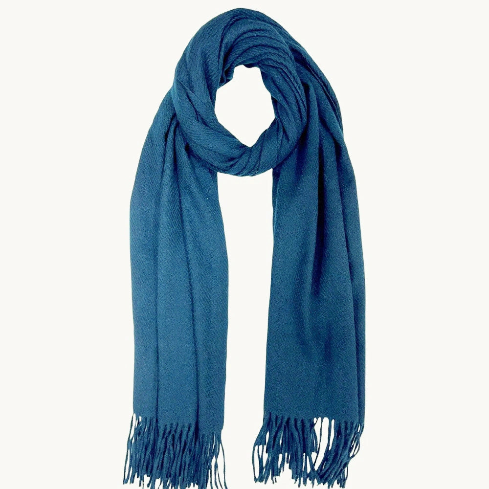 Eastern Aura Cashmere-Feel Solid Winter Scarf Wrap — product detail image 24