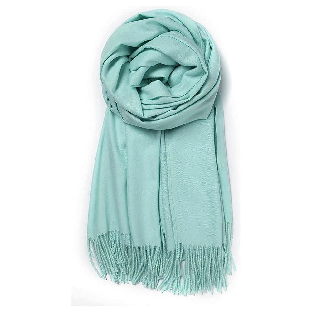 Eastern Aura Cashmere-Feel Solid Winter Scarf Wrap — product detail image 39