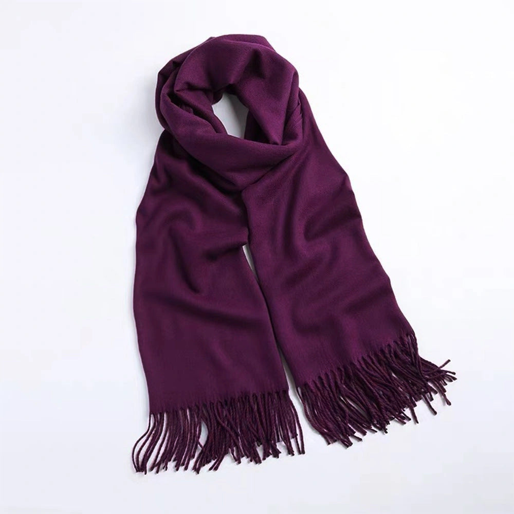 Eastern Aura Cashmere-Feel Solid Winter Scarf Wrap — product detail image 44