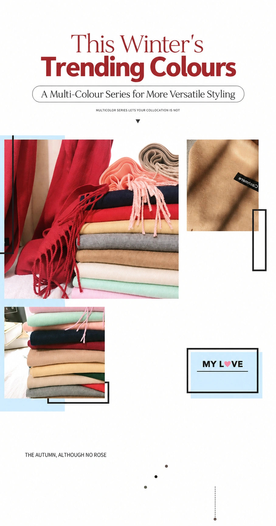 Eastern Aura Cashmere-Feel Solid Winter Scarf Wrap — product detail image 50