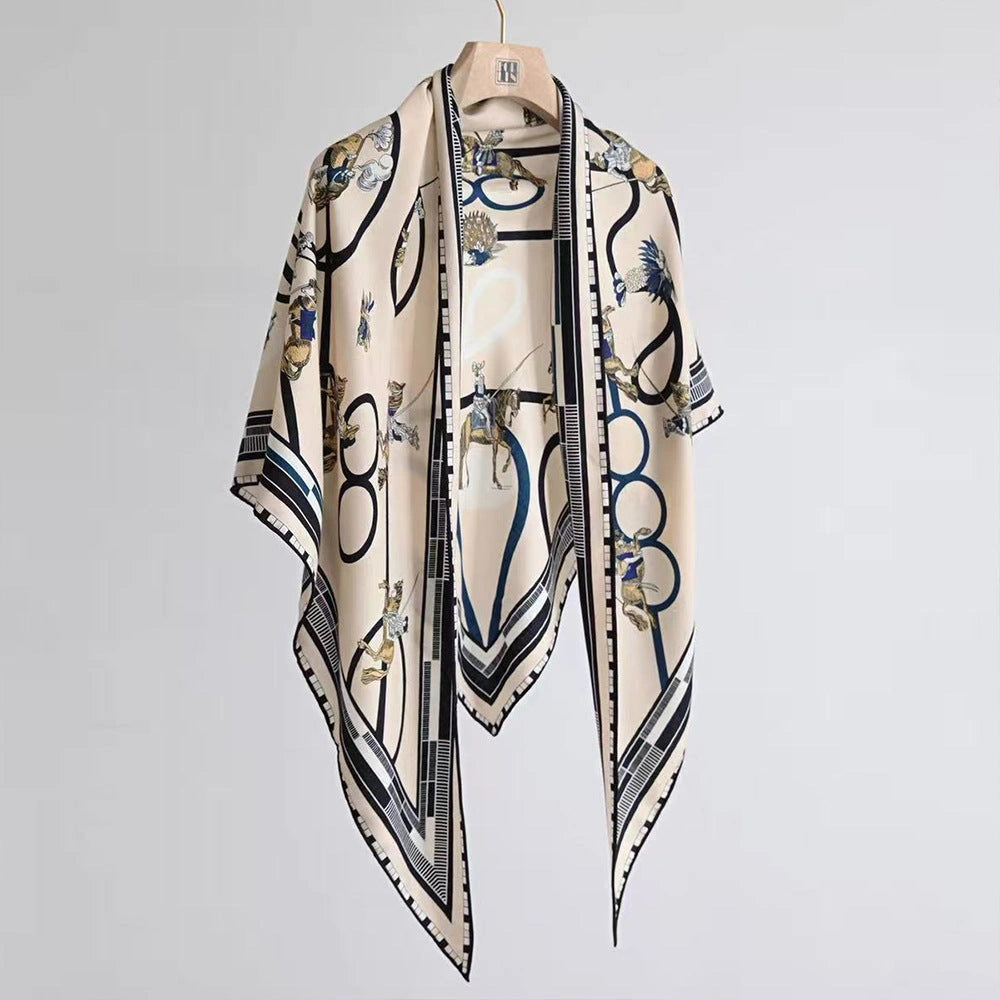 Eastern Aura Double-Sided Triangle Wrap Scarf — product detail image 11