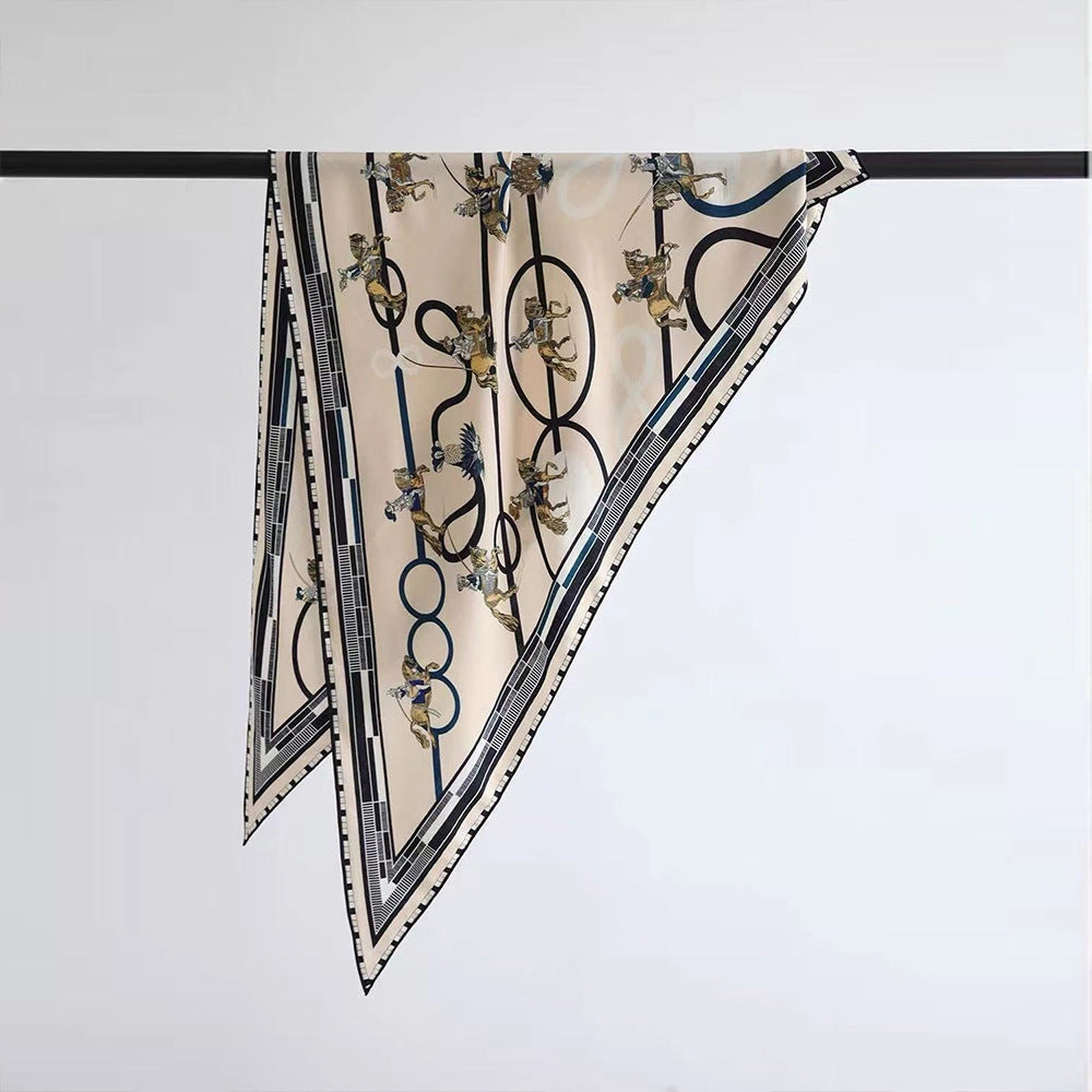Eastern Aura Double-Sided Triangle Wrap Scarf — product detail image 17