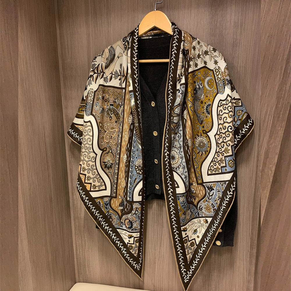 Eastern Aura Double-Sided Triangle Wrap Scarf — product detail image 19