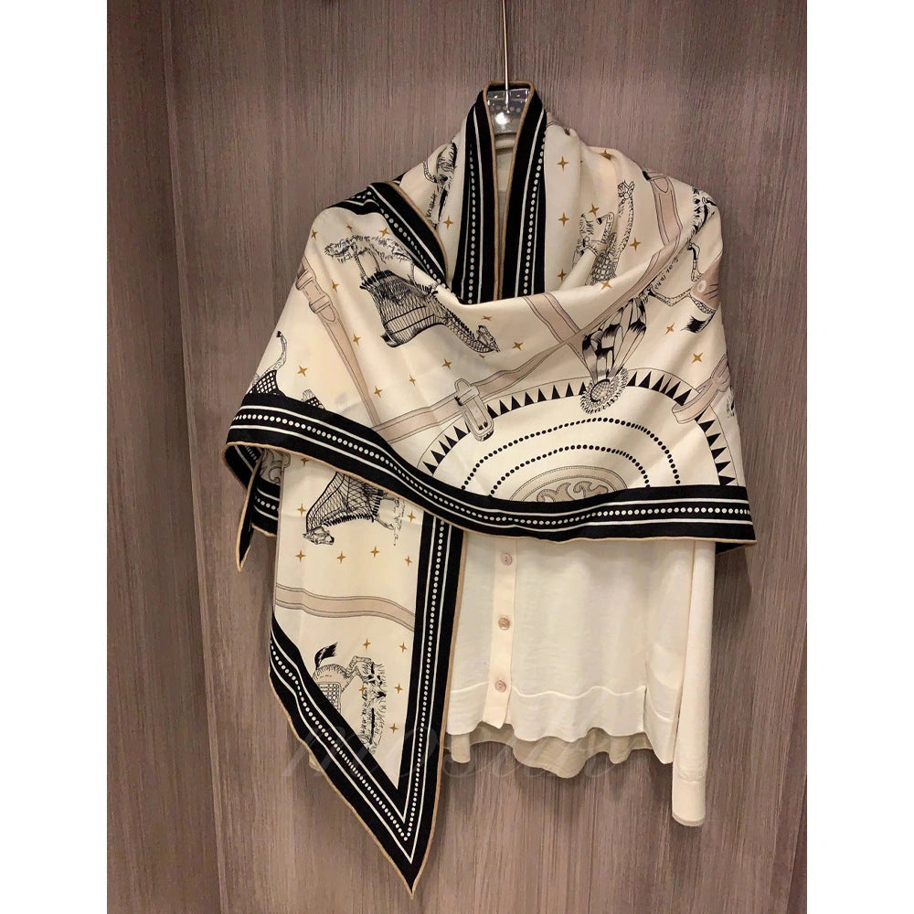 Eastern Aura Double-Sided Triangle Wrap Scarf — product detail image 20