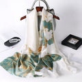 Eastern Aura Sun-Ready Satin Silk-Feel Scarf — product detail image 6