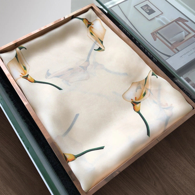 Eastern Aura Sun-Ready Satin Silk-Feel Scarf — product detail image 21