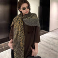 Eastern Aura Leopard Chiffon-Feel Summer Shawl — product detail image 6