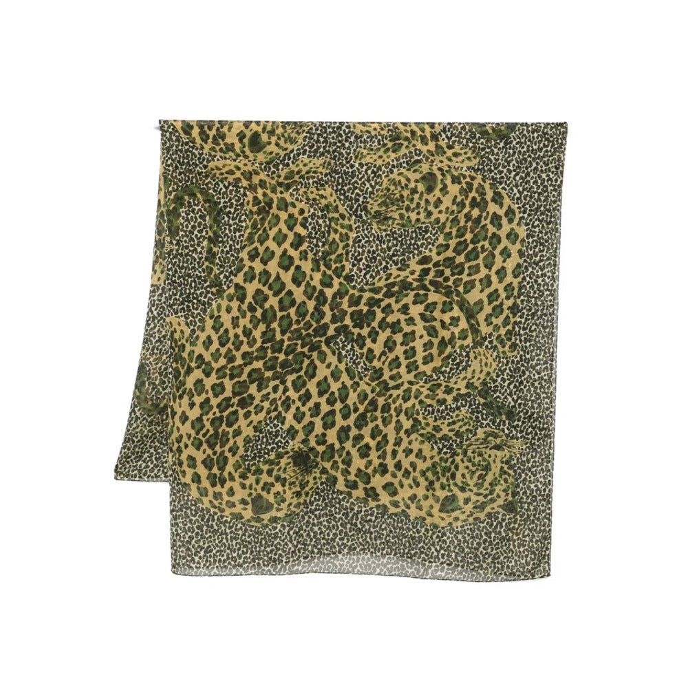 Eastern Aura Leopard Chiffon-Feel Summer Shawl — product detail image 8