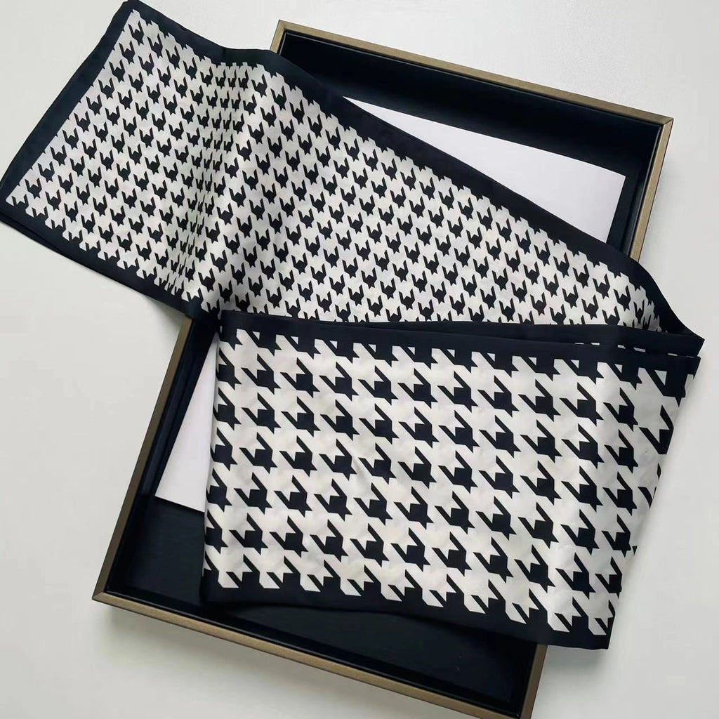 Eastern Aura Silk-Feel Ribbon Scarf — product detail image 37