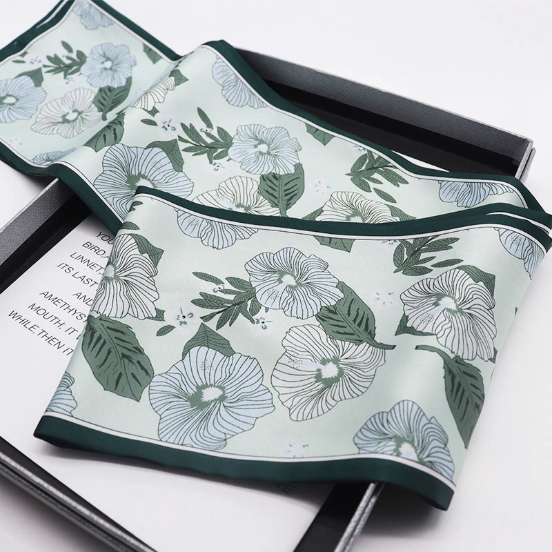 Eastern Aura Silk-Feel Ribbon Scarf — product detail image 43