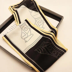 Eastern Aura Silk-Feel Ribbon Scarf — product detail image 48