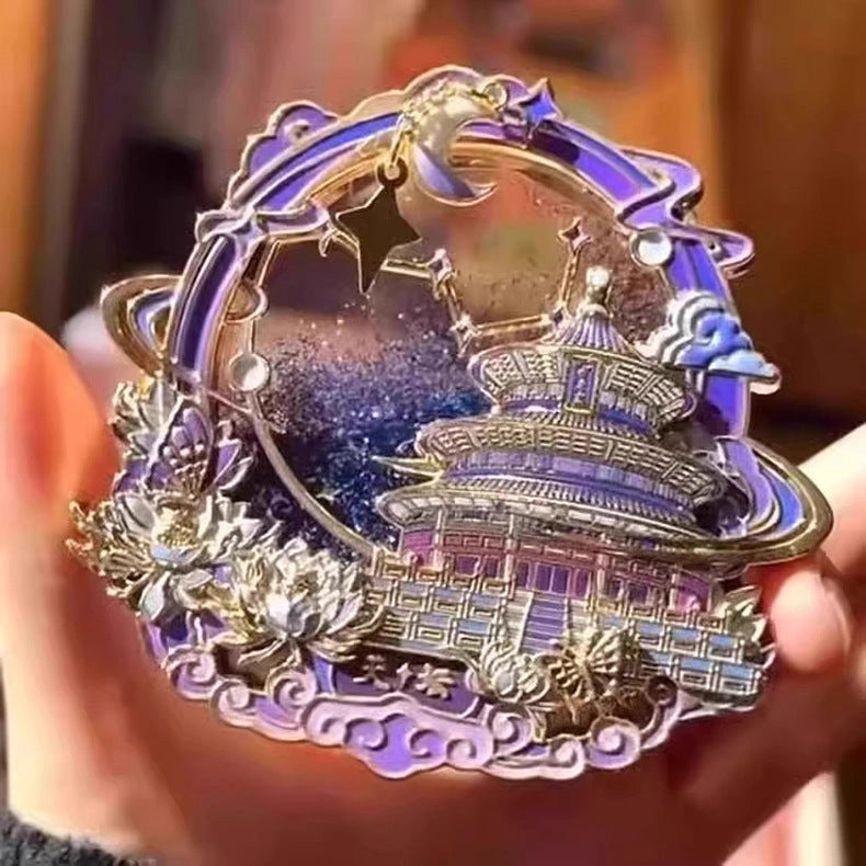 Temple of Heaven Starry Night Art Magnet - Eastern Aura product image 10