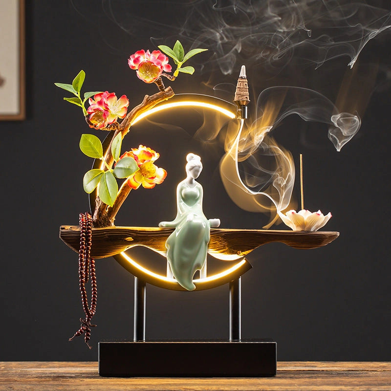 Luminous Ring Backflow Incense Burner - Eastern Aura product image 11