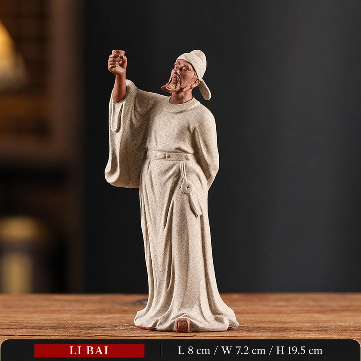 Laozi Contemplative Ceramic Figure - Eastern Aura product image 12