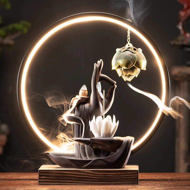 Little Monk Incense Holder Sculpture - Eastern Aura product image 17