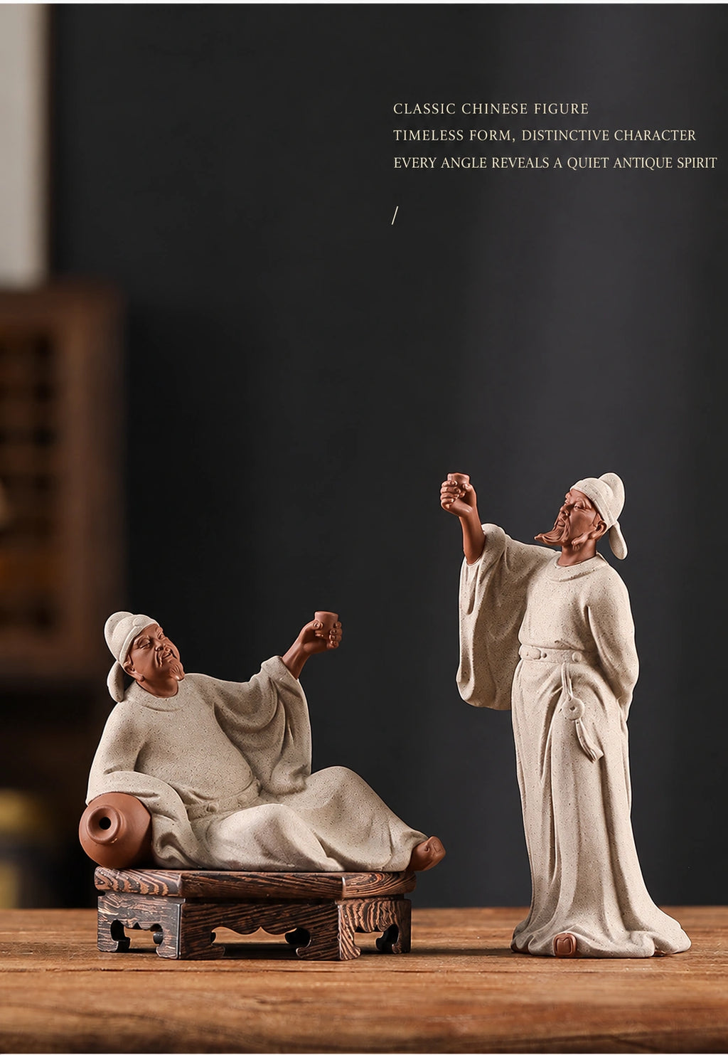Laozi Contemplative Ceramic Figure - Eastern Aura product image 17