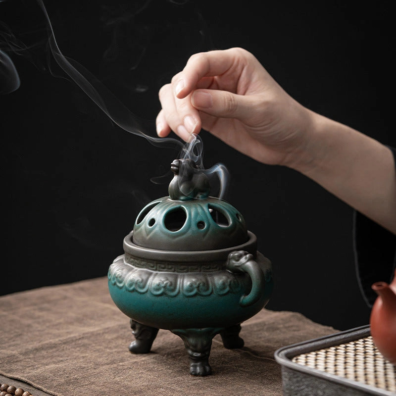 Three-Legged Guardian Incense Burner - Eastern Aura product image 1