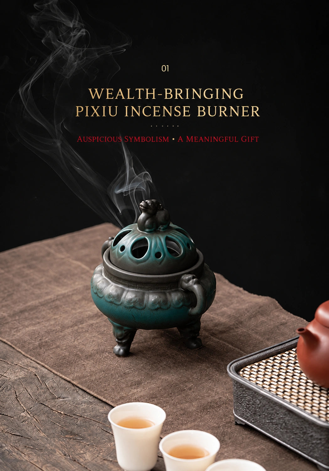 Three-Legged Guardian Incense Burner - Eastern Aura product image 20