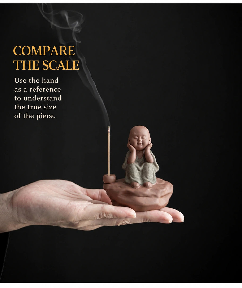 Little Monk Incense Holder Sculpture - Eastern Aura product image 20