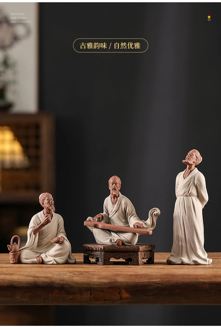 Laozi Contemplative Ceramic Figure - Eastern Aura product image 21