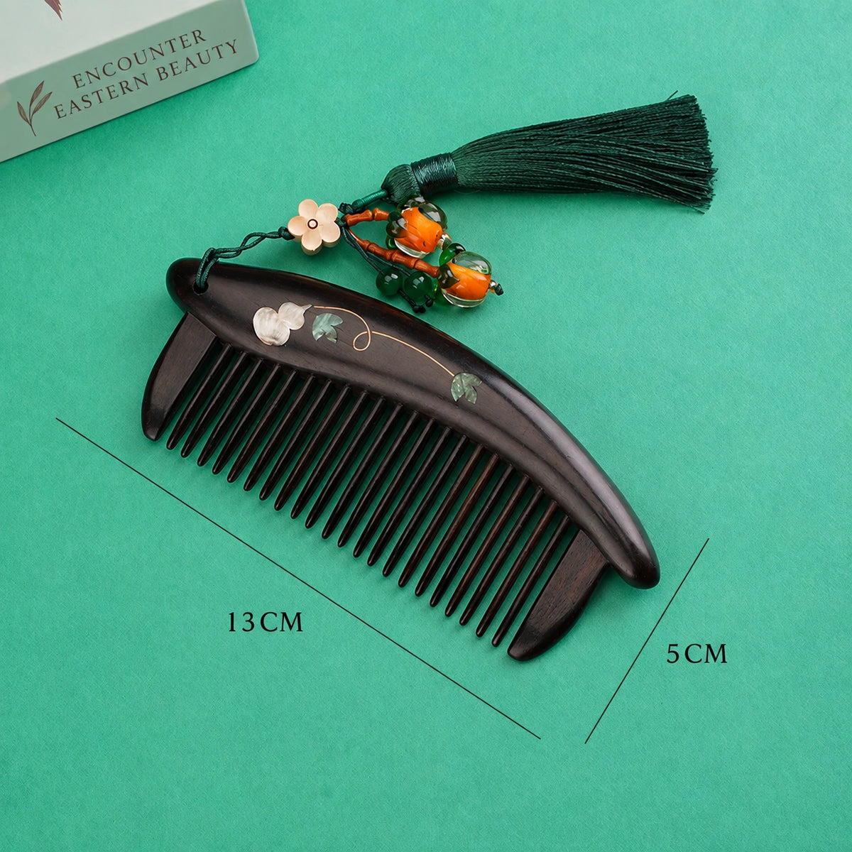 Rosewood & Mother-of-Pearl Inlay Comb - Eastern Aura product image 21