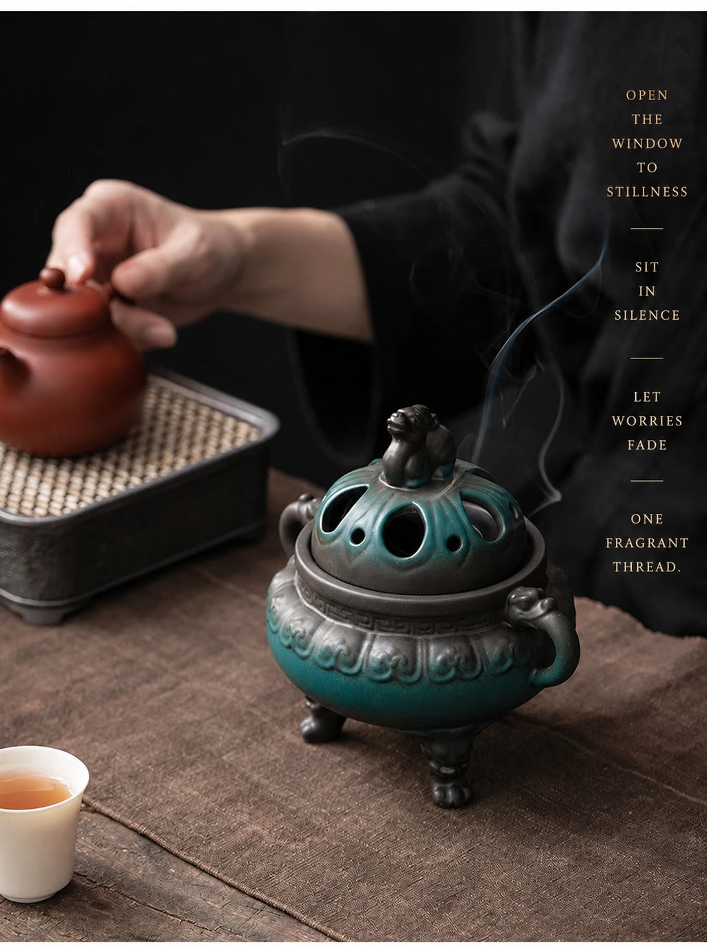 Three-Legged Guardian Incense Burner - Eastern Aura product image 21