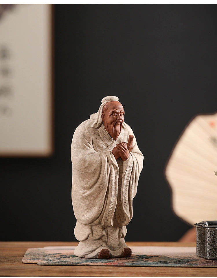 Laozi Contemplative Ceramic Figure - Eastern Aura product image 22