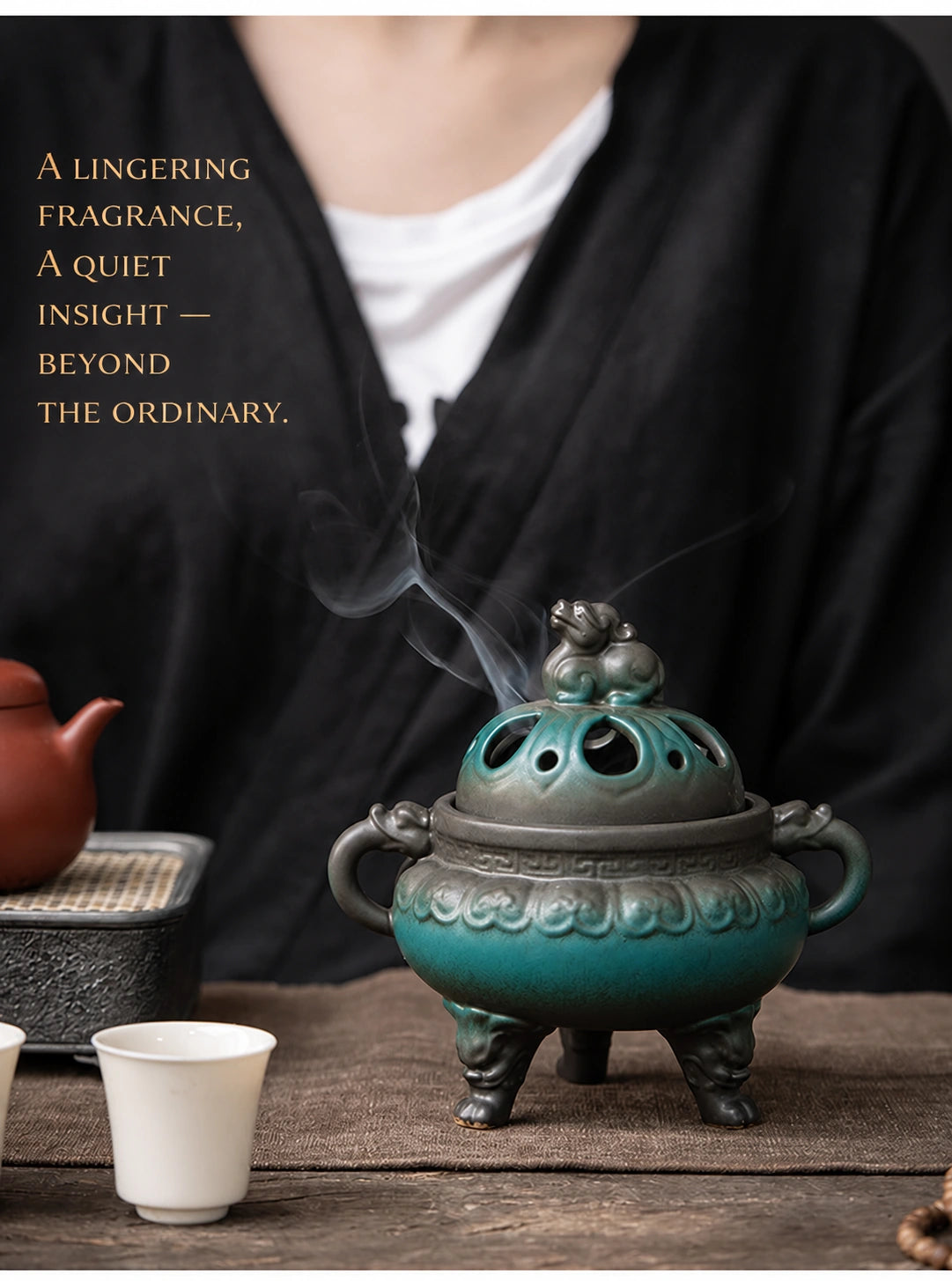 Three-Legged Guardian Incense Burner - Eastern Aura product image 22
