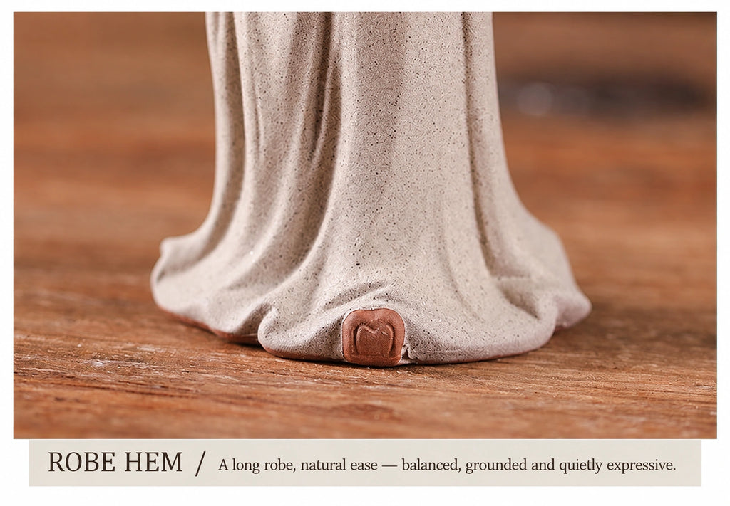 Laozi Contemplative Ceramic Figure - Eastern Aura product image 24