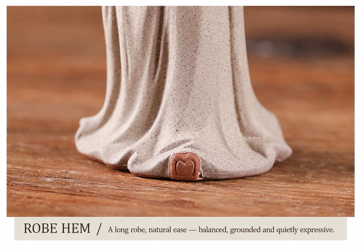 Laozi Contemplative Ceramic Figure - Eastern Aura product image 24