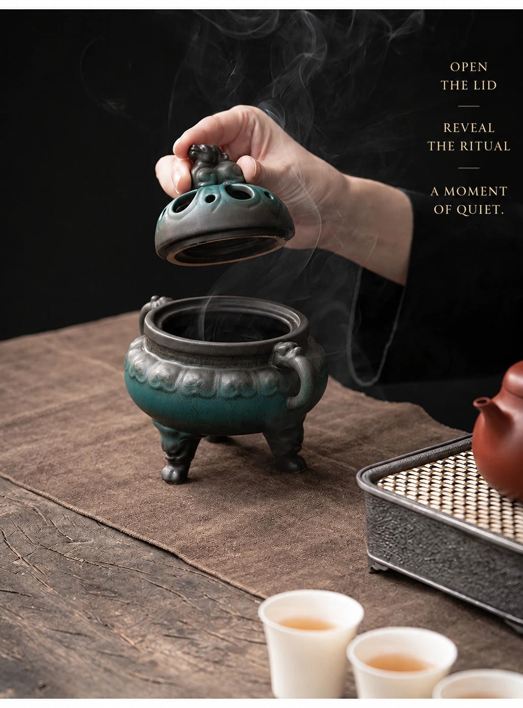 Three-Legged Guardian Incense Burner - Eastern Aura product image 27