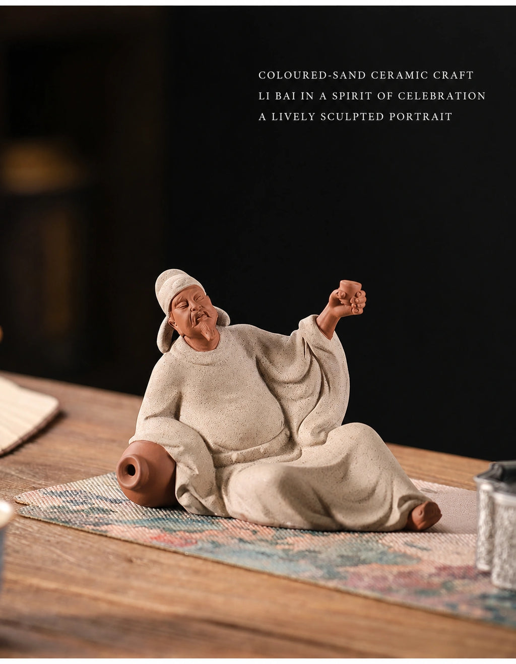 Laozi Contemplative Ceramic Figure - Eastern Aura product image 27