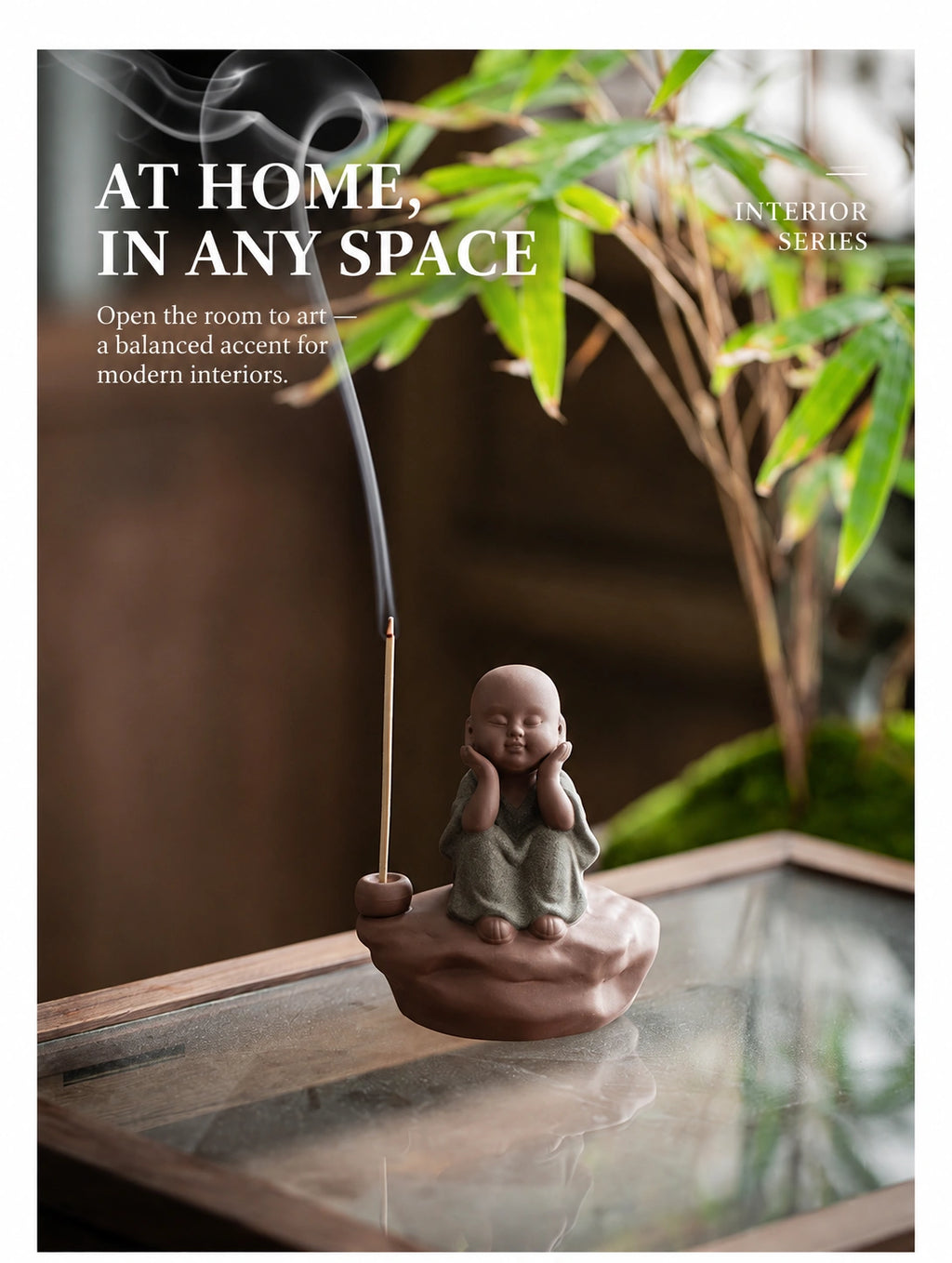 Little Monk Incense Holder Sculpture - Eastern Aura product image 29