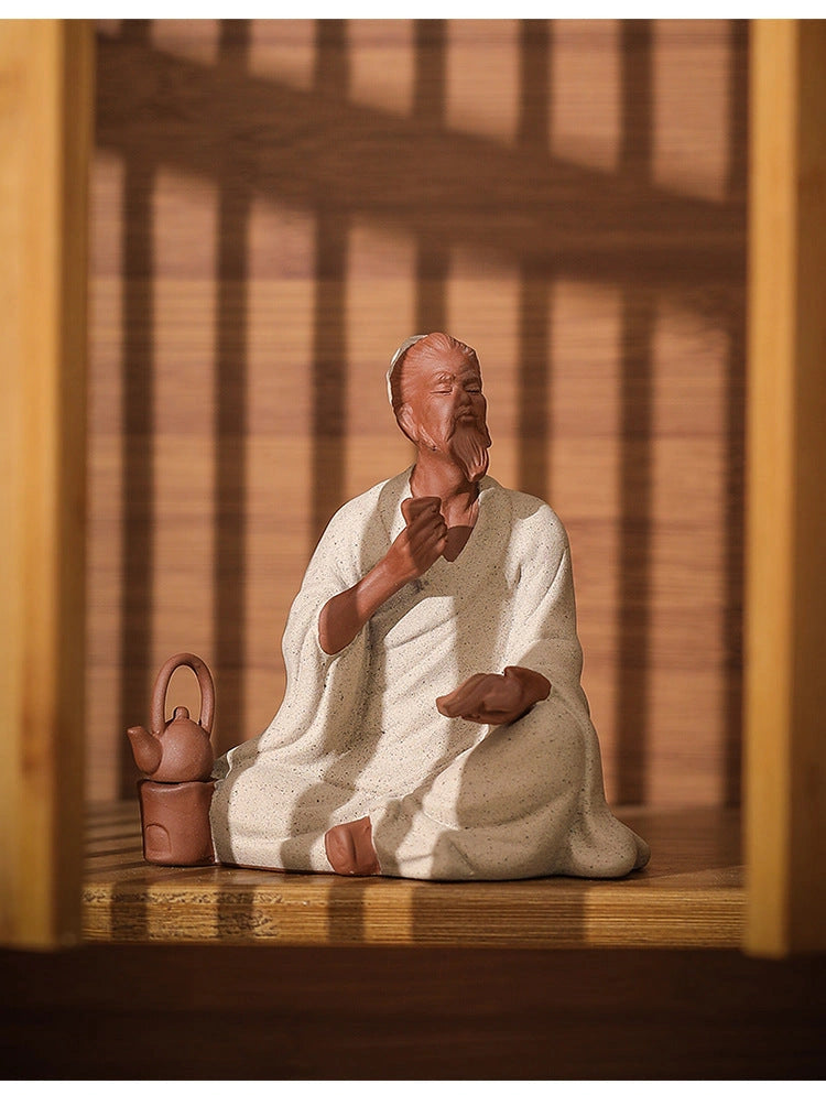 Laozi Contemplative Ceramic Figure - Eastern Aura product image 29