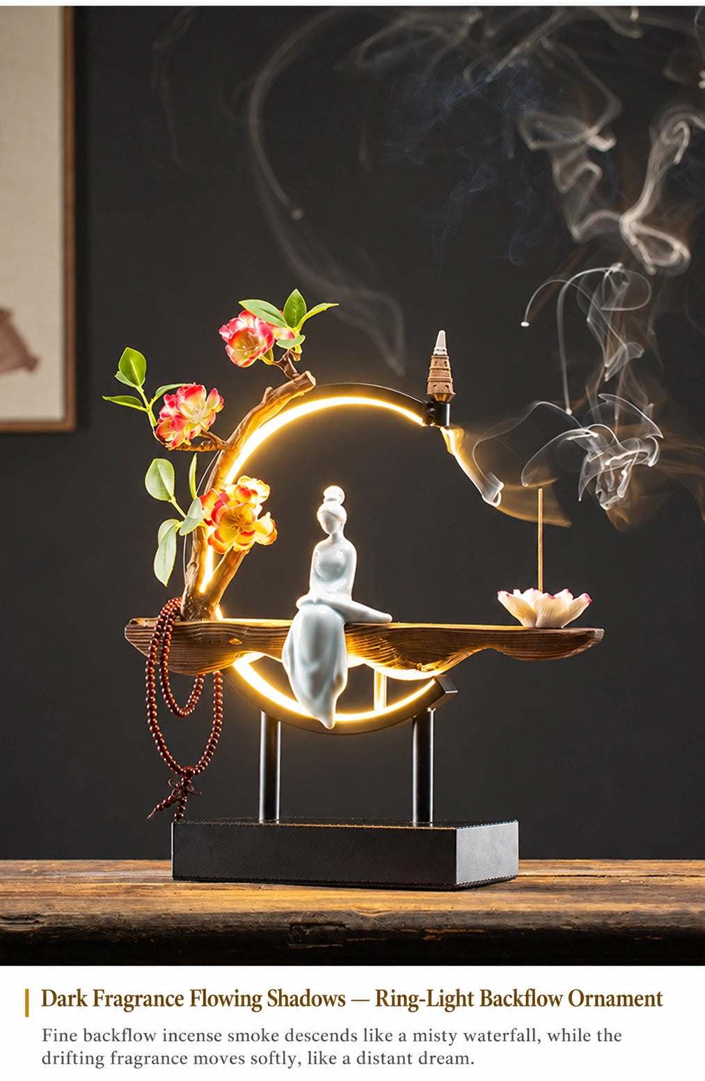 Luminous Ring Backflow Incense Burner - Eastern Aura product image 29