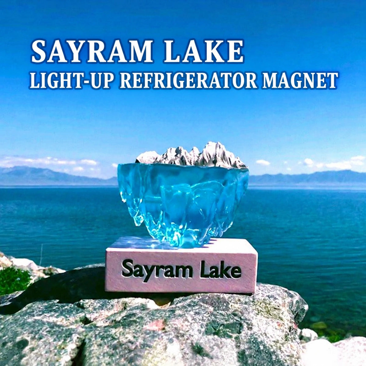 Sairam Lake Light-Up Art Magnet - Eastern Aura detail image 2
