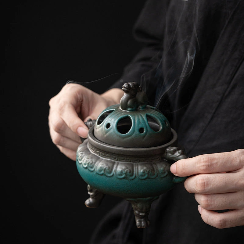 Three-Legged Guardian Incense Burner - Eastern Aura product image 2