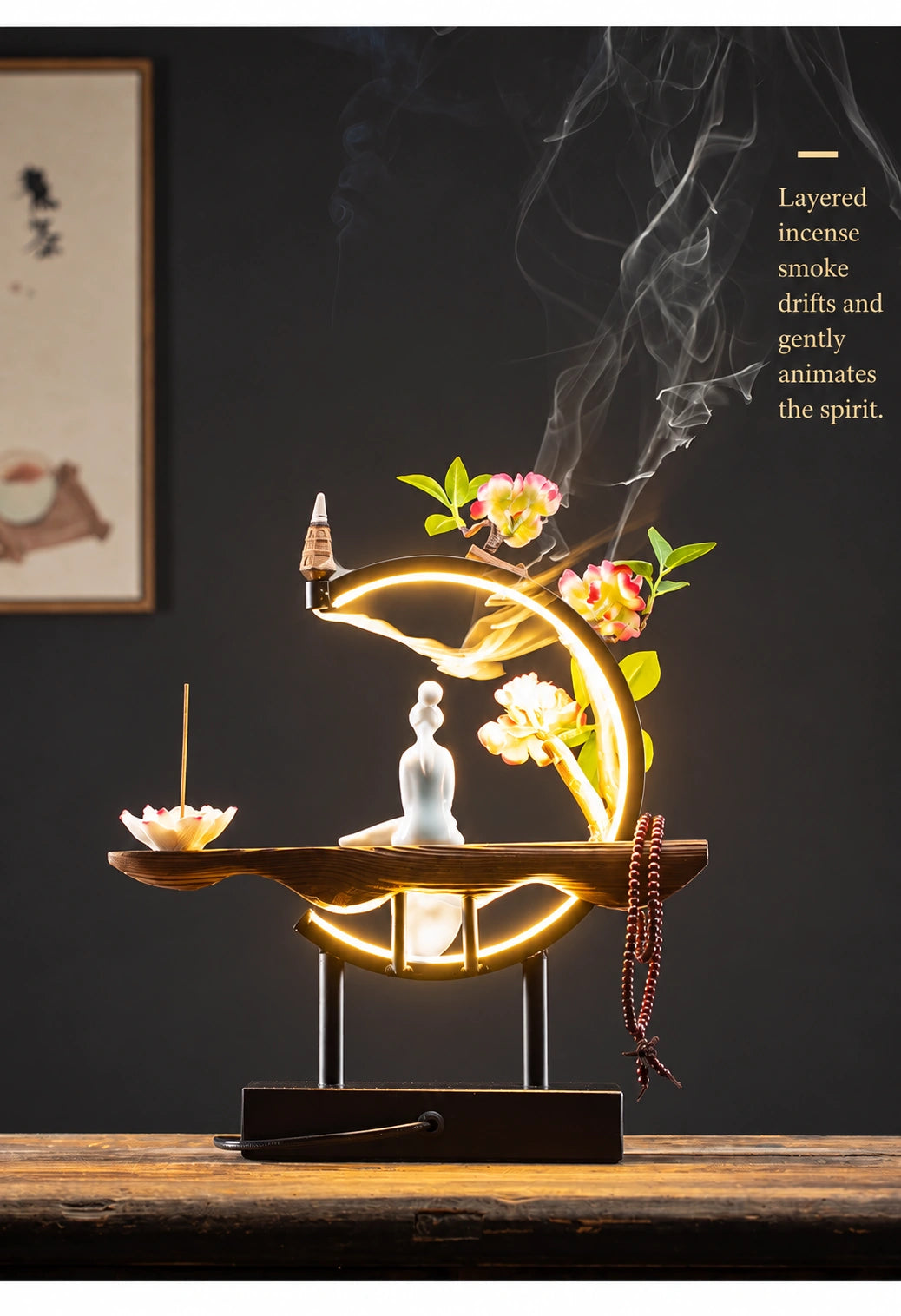 Luminous Ring Backflow Incense Burner - Eastern Aura product image 30