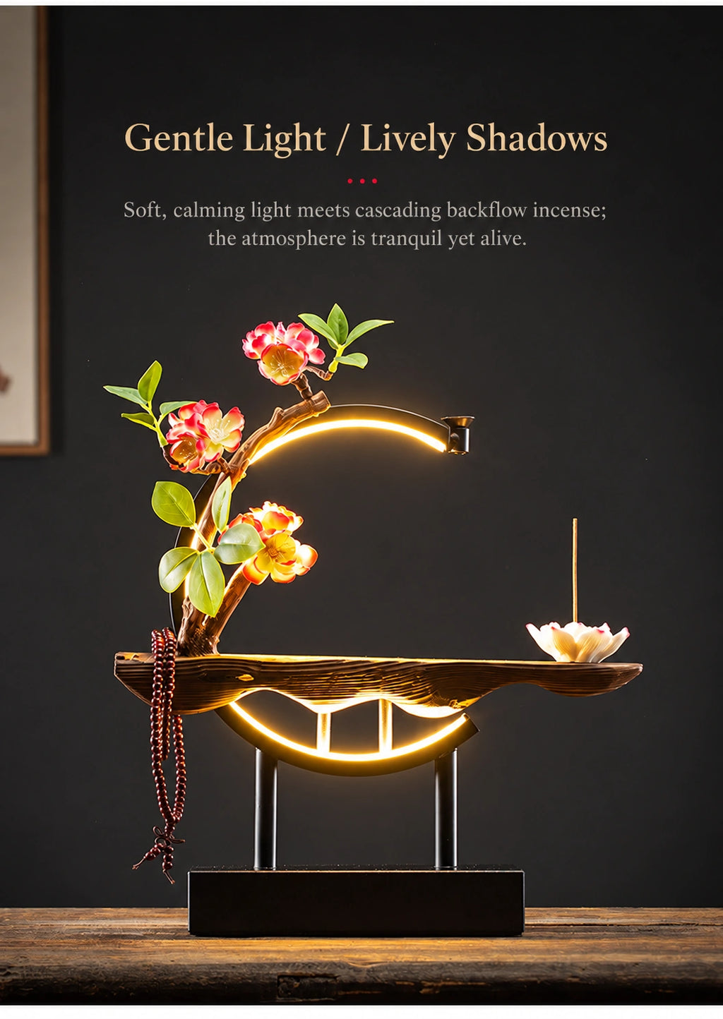 Luminous Ring Backflow Incense Burner - Eastern Aura product image 32