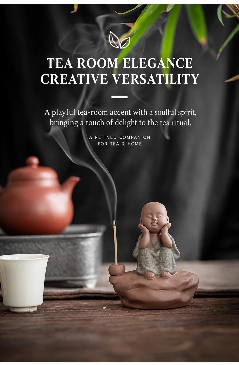 Little Monk Incense Holder Sculpture - Eastern Aura product image 32