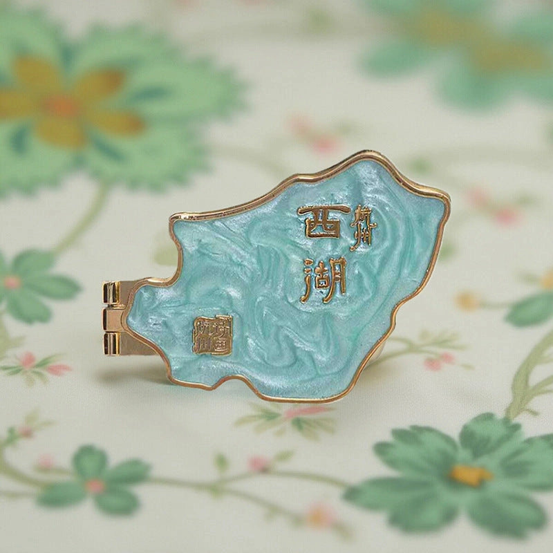 West Lake Opening Scene Art Magnet - Eastern Aura product image 3