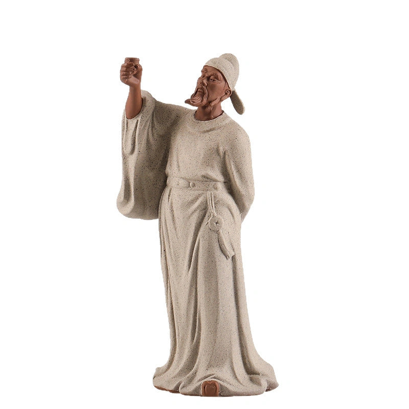 Laozi Contemplative Ceramic Figure - Eastern Aura product image 5