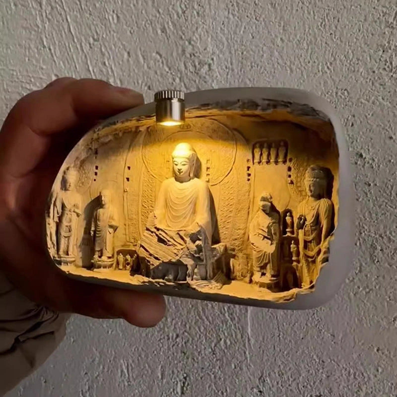 Longmen Grottoes Luminous Relief Art Magnet - Eastern Aura product image 6