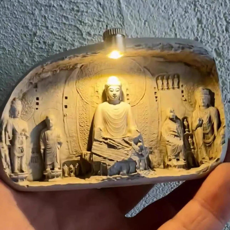 Longmen Grottoes Luminous Relief Art Magnet - Eastern Aura product image 7