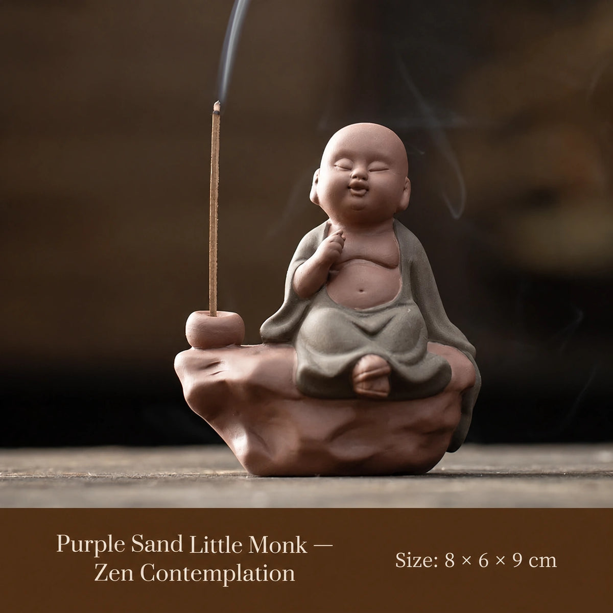 Little Monk Incense Holder Sculpture - Eastern Aura product image 8