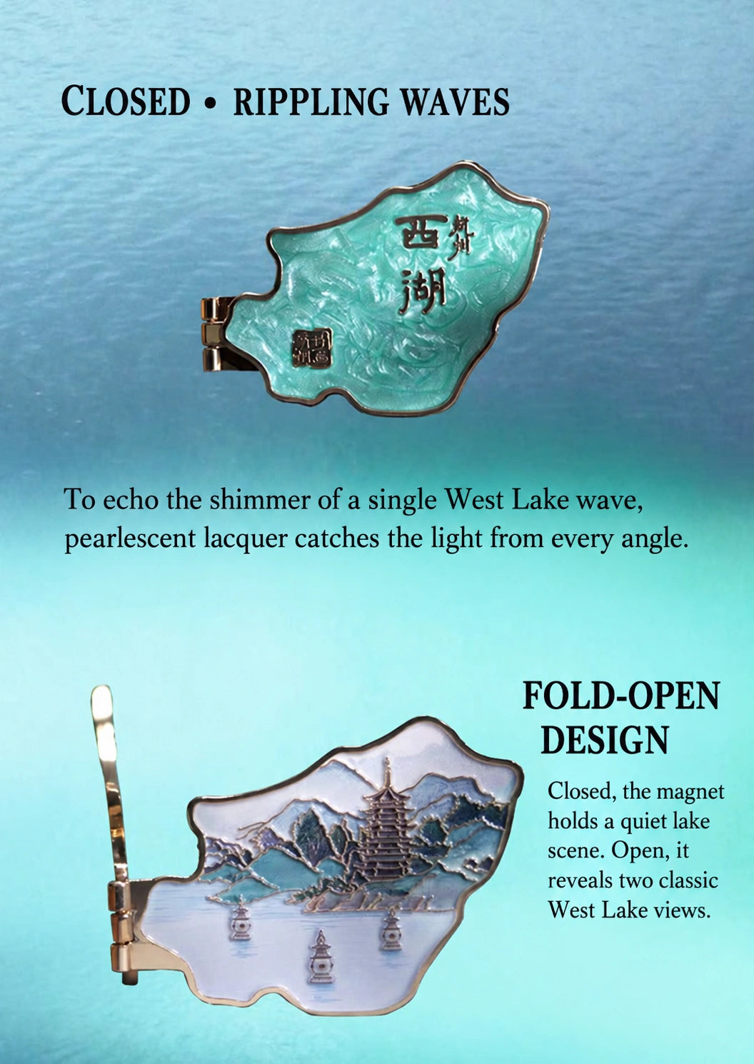 West Lake Opening Scene Art Magnet - Eastern Aura product image 8