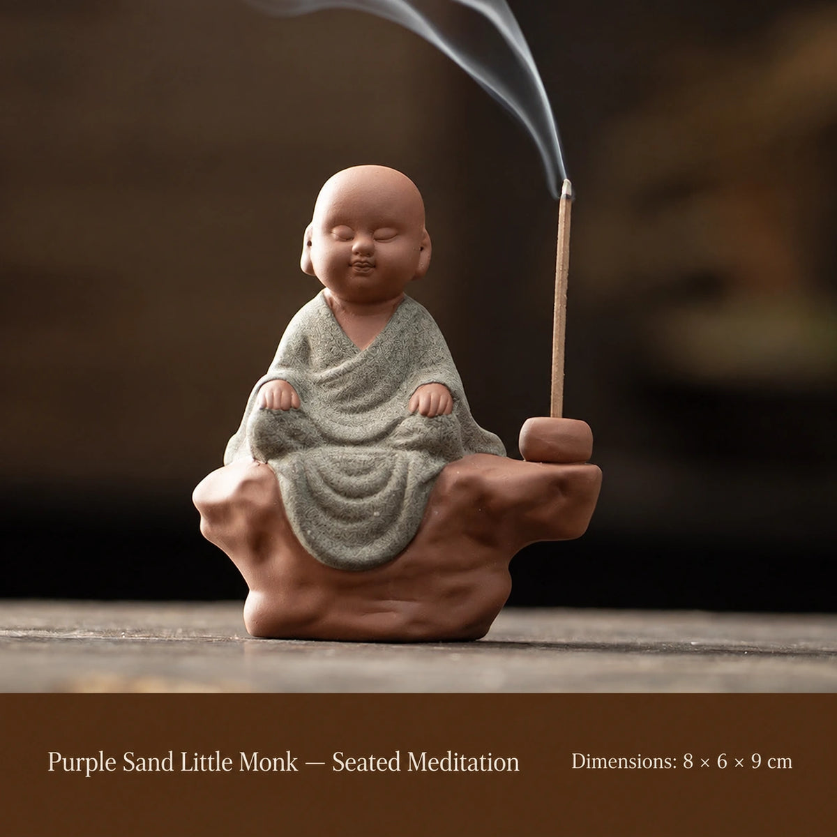 Little Monk Incense Holder Sculpture - Eastern Aura product image 9